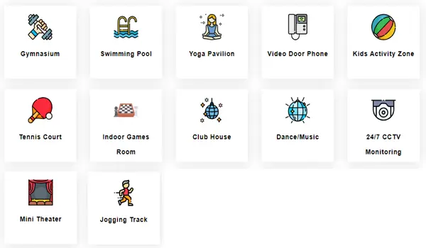 Sobha Codename Trinity Amenities